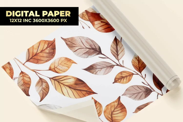Autumn Leaves Digital Paper