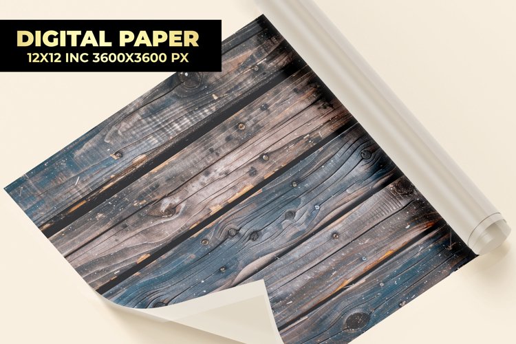 Wooden Wall Digital Paper example image 1