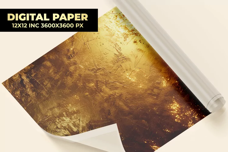 Golden Digital Paper