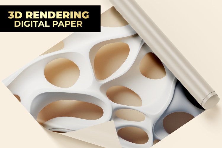 3D Rendering Digital Paper example image 1
