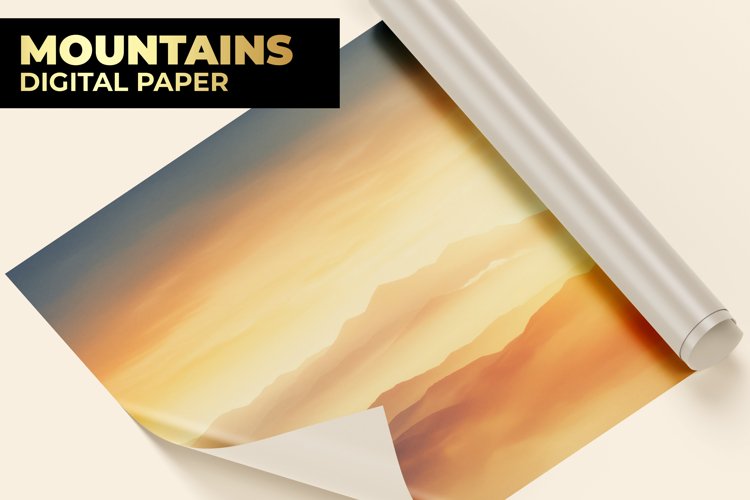 Mountains Digital Paper example image 1