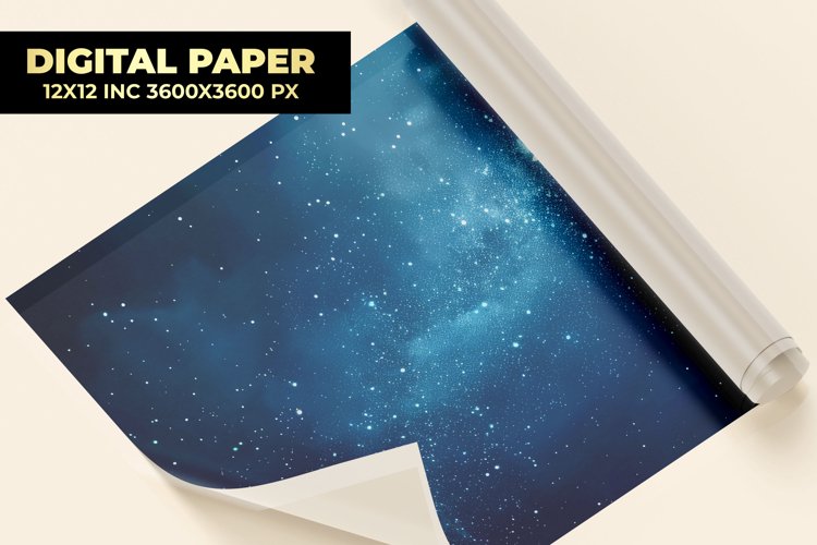 Starry Night Digital Paper example image 1
