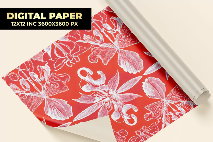 Amsonia Flower Digital Paper
