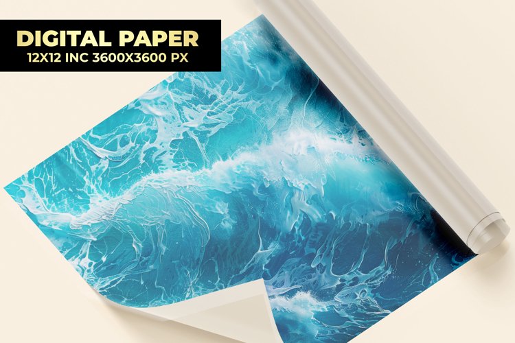 Blue Sea Digital Paper example image 1