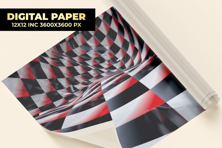 Checkered Digital Paper example image 1