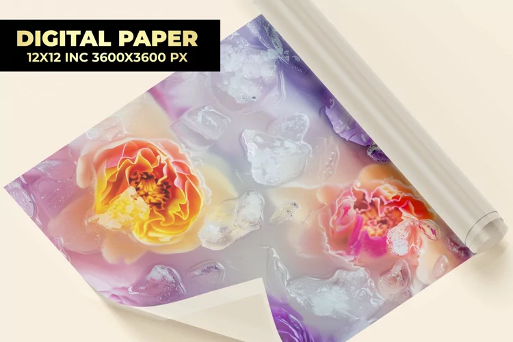 Beautiful Flower Digital Paper