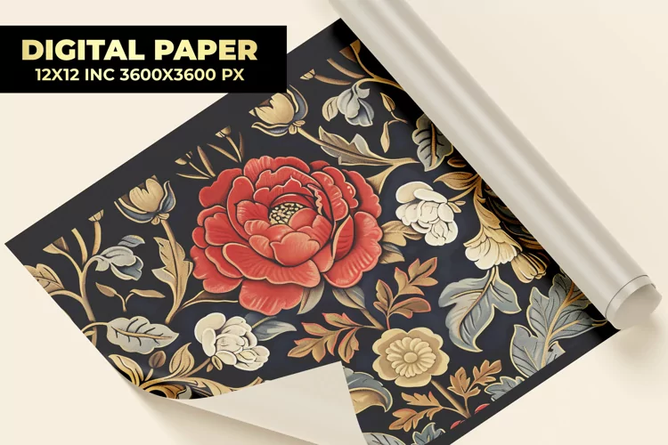 Flower Design Digital Paper