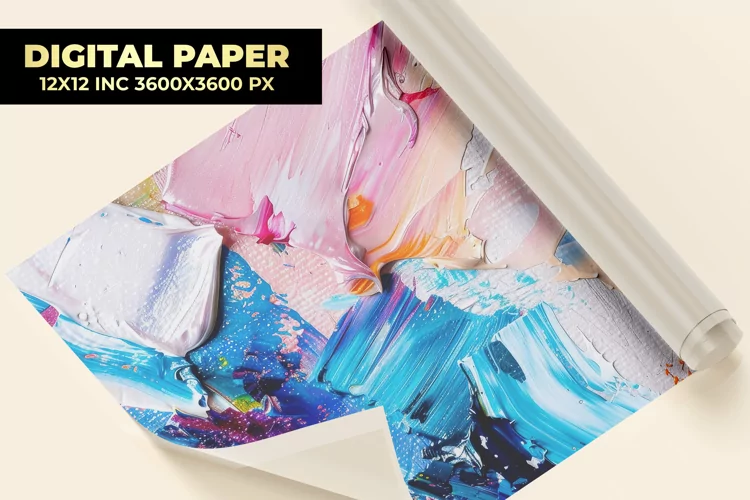 Oil Painting Digital Paper