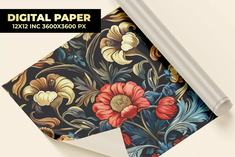 Flower Design Digital Paper