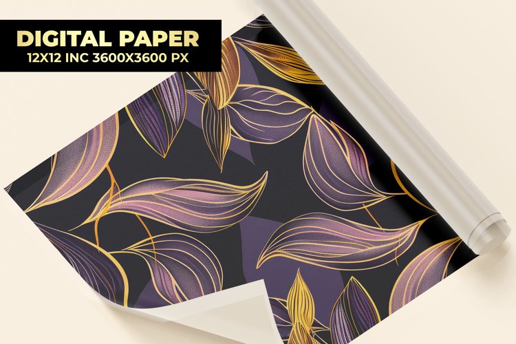 Leaves Digital Paper example image 1