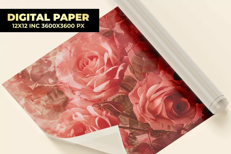 Beautiful Flowers Digital Paper