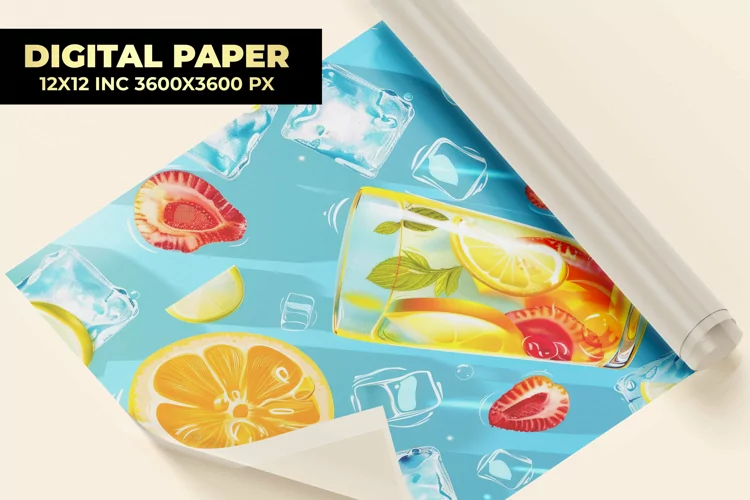 Fresh Drink Digital Paper