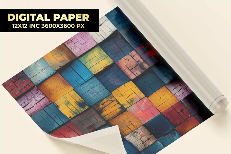Wooden Wall Digital Paper