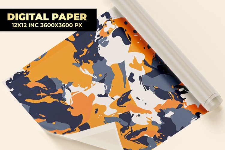 Camouflage Pattern Digital Paper