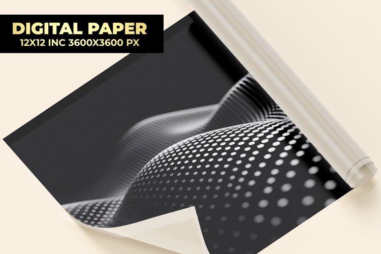 Halftone Dotted Digital Paper example image 1