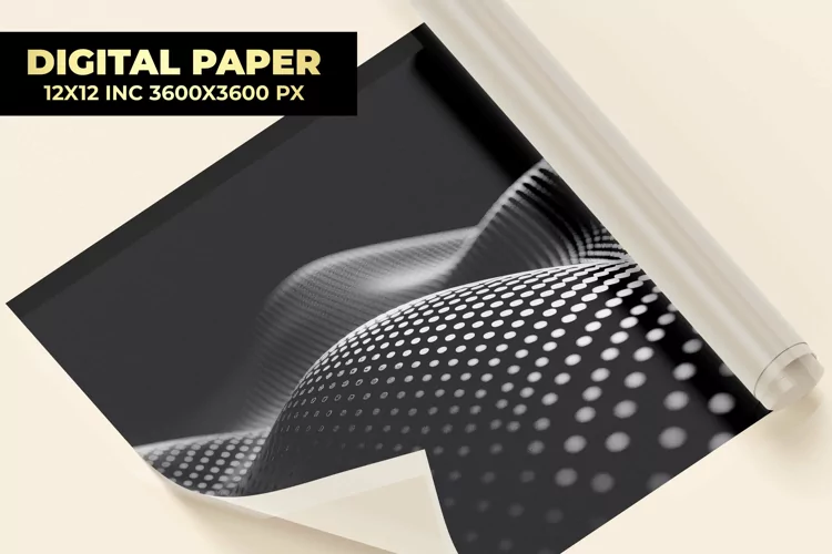 Halftone Dotted Digital Paper