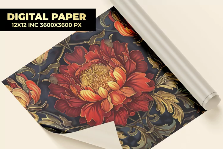 Flower Design Digital Paper