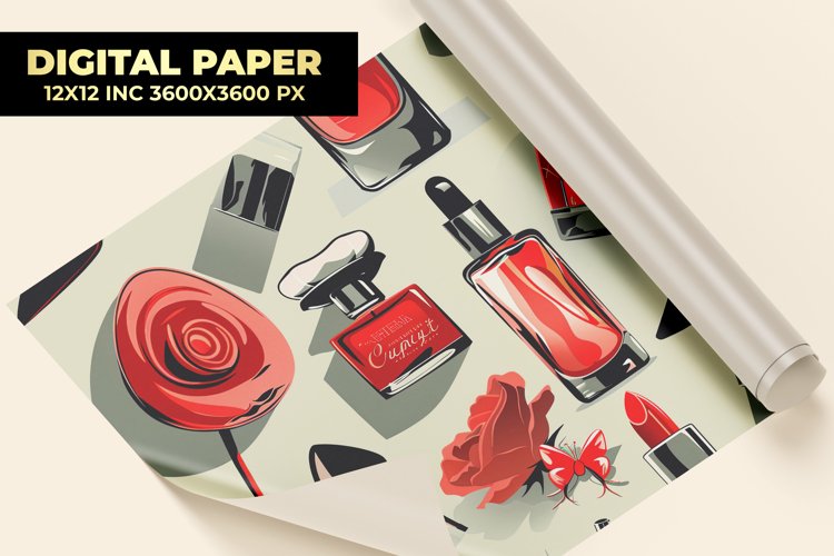 Cosmetics Digital Paper example image 1