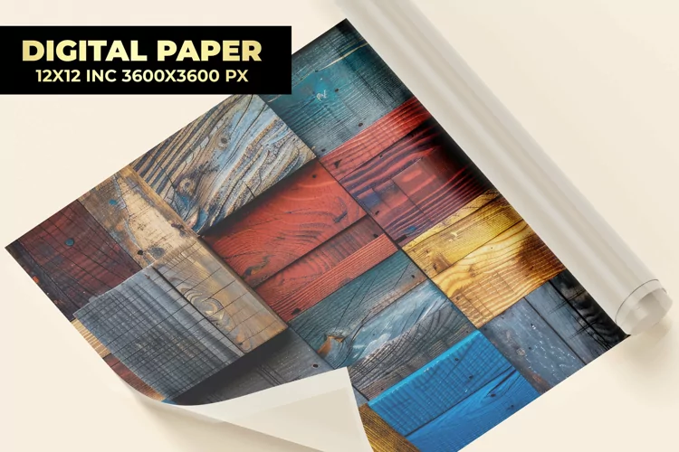 Wooden Wall Digital Paper
