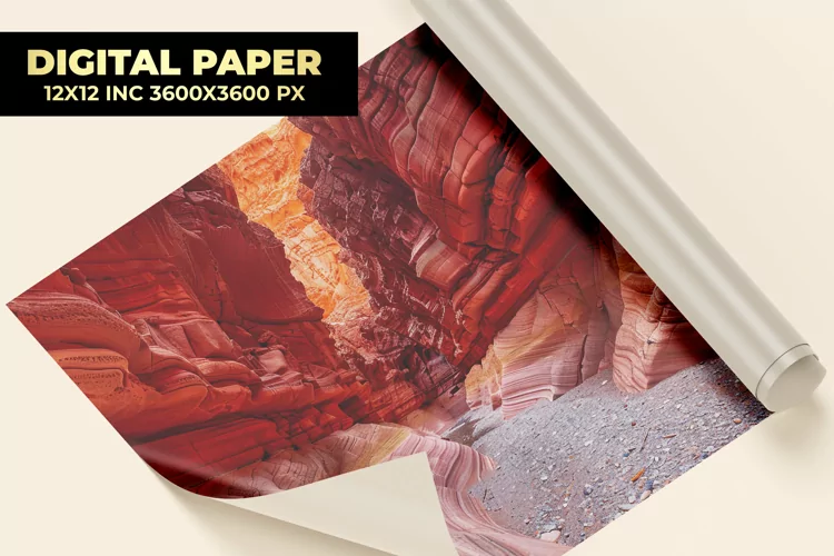 Canyon Mountain Digital Paper