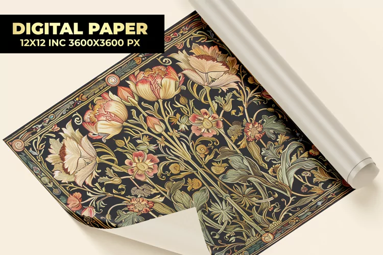 Flower Design Digital Paper