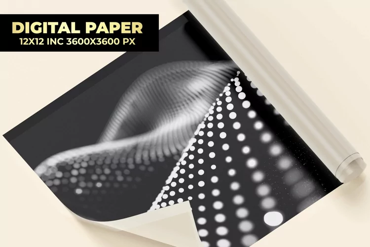Halftone Dotted Digital Paper