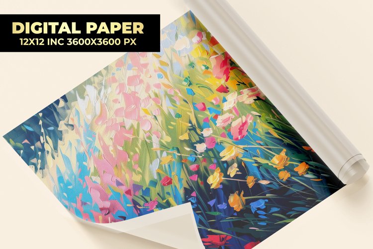 Field Of Flower Digital Paper example image 1