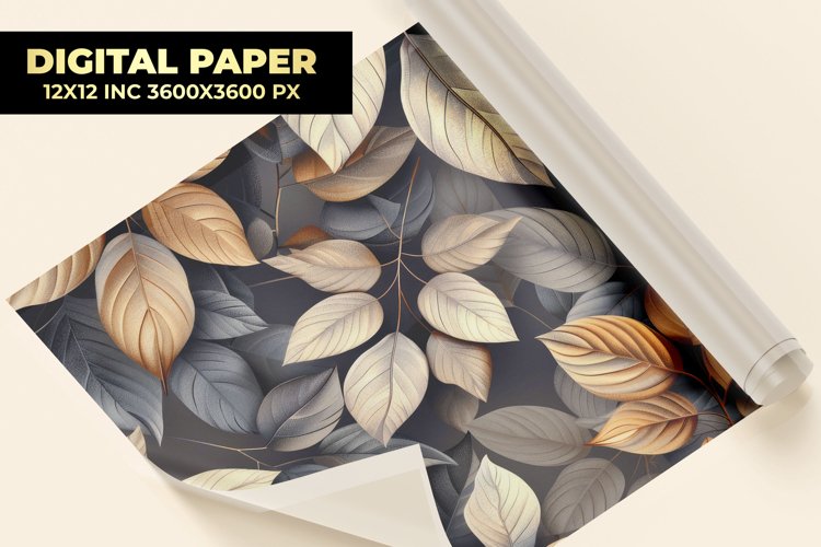 Leaves Digital Paper example image 1