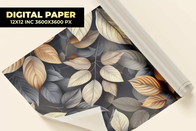 Leaves Digital Paper