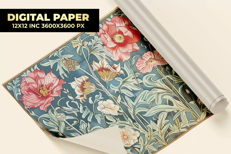 Flower Design Digital Paper