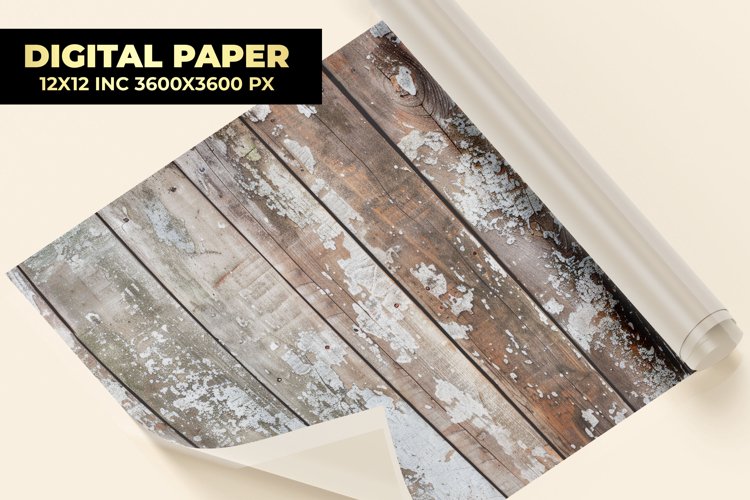 Wooden Wall Digital Paper example image 1