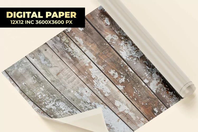 Wooden Wall Digital Paper