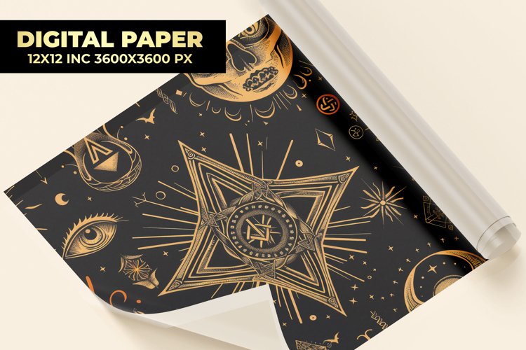 Symbol Pattern Digital Paper example image 1