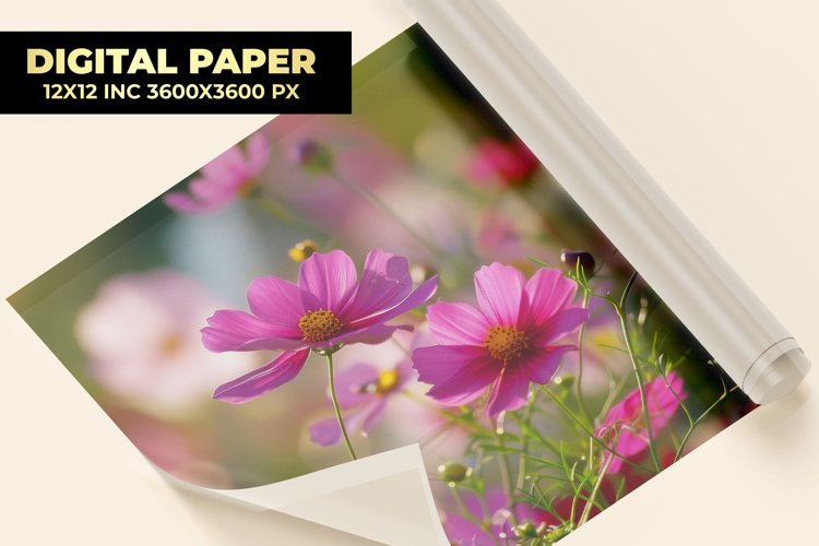 Flowers Digital Paper example image 1