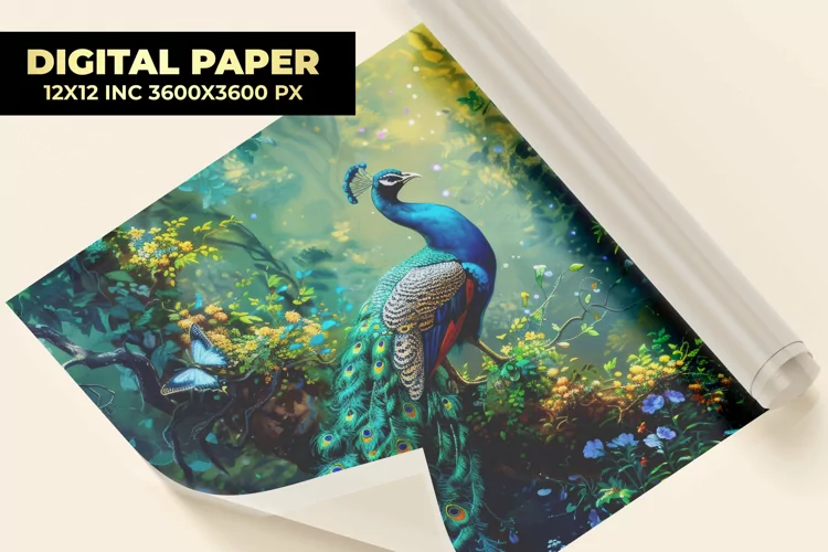 Peacock Digital Paper