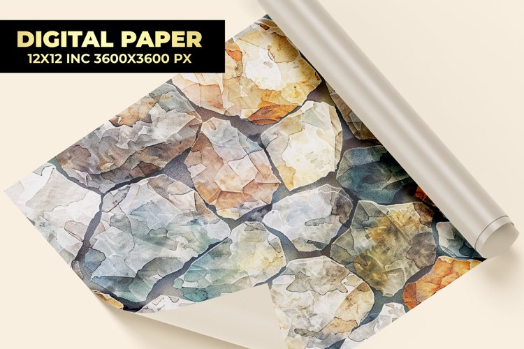 Stone Wall Digital Paper example image 1