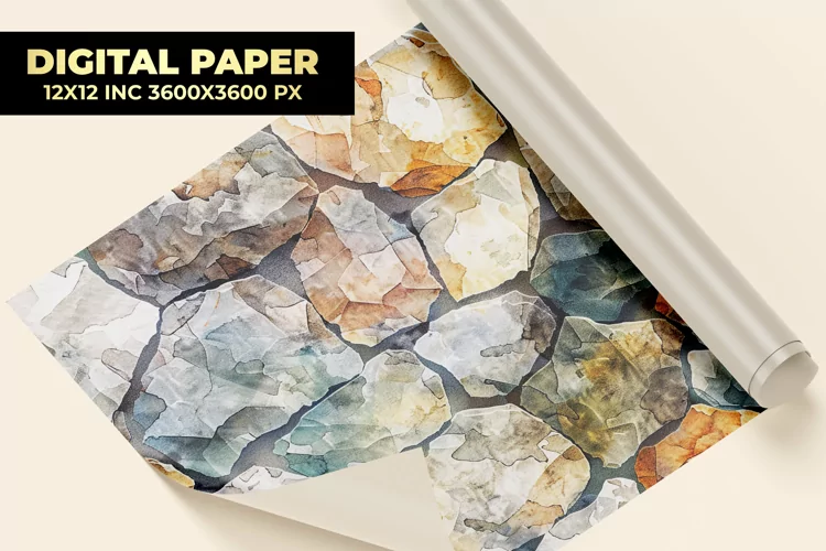 Stone Wall Digital Paper