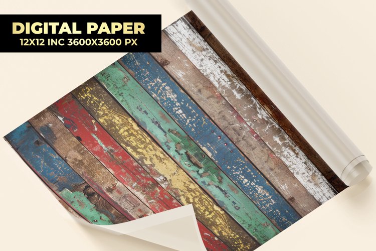 Wooden Digital Paper example image 1
