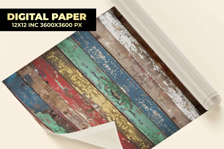 Wooden Digital Paper
