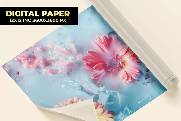 Beautiful Flower Digital Paper