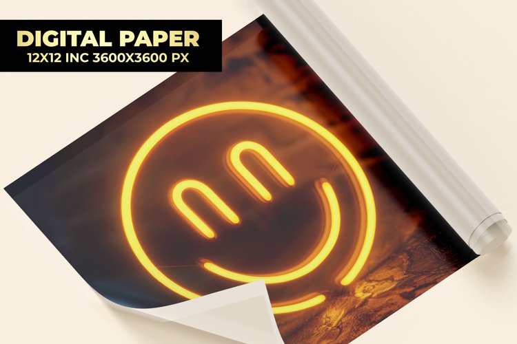Smile Face Digital Paper example image 1