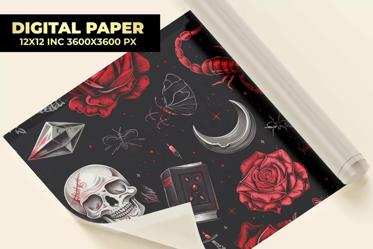 Tattoo Digital Paper