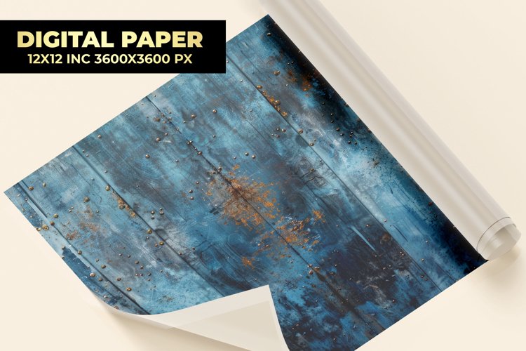 Blue Rust Digital Paper