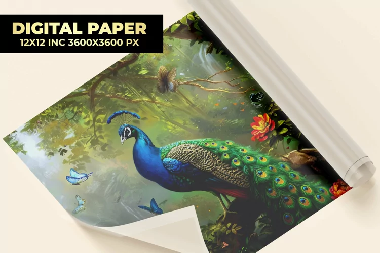Peacock Digital Paper