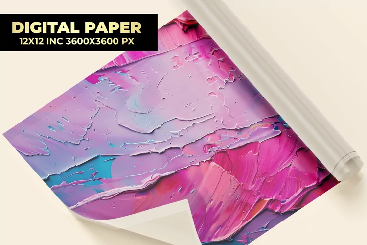 Oil Painting Digital Paper