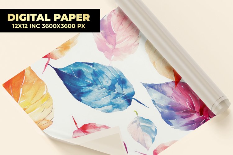 Watercolor Leaves Clipart Image 14