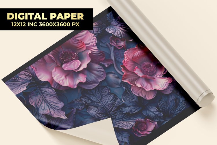 Flower Digital Paper example image 1