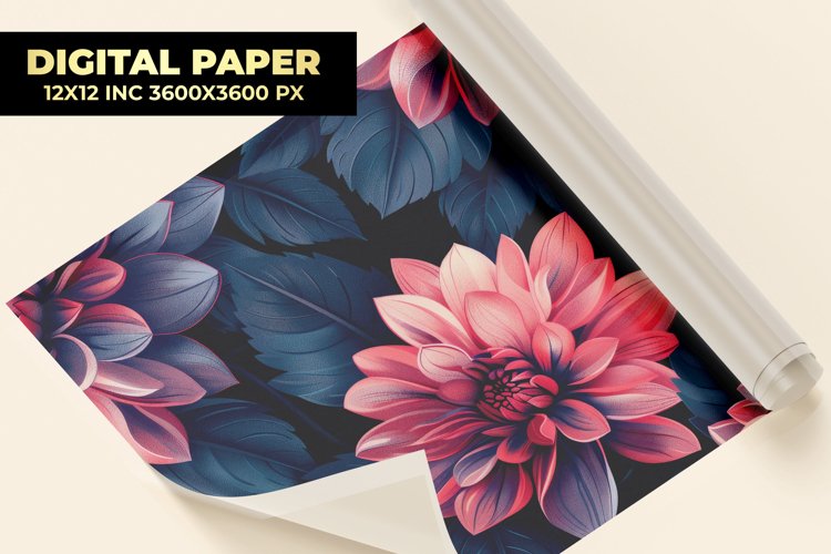Flower Digital Paper example image 1