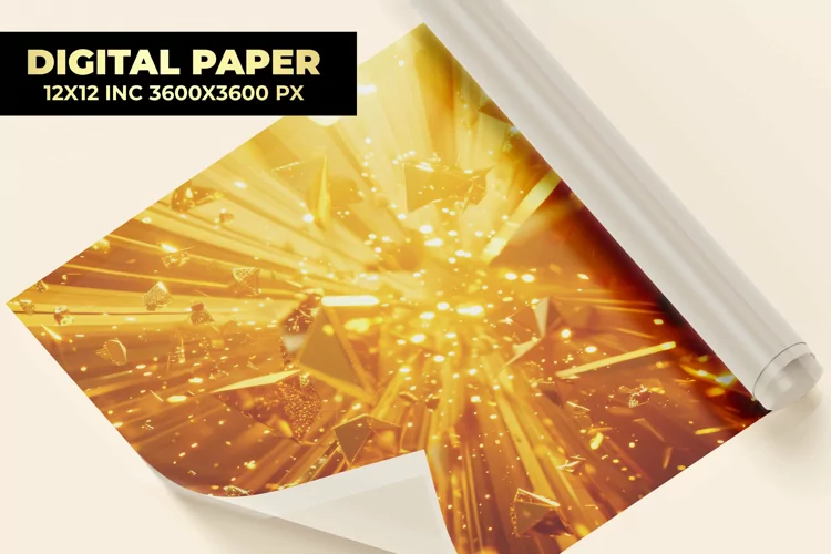 Golden Digital Paper
