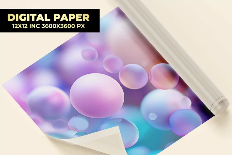 Bubbles Digital Paper